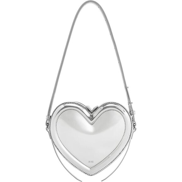 Women Sliver Arlene Heart Shaped Bag PU leather - Picture 1 of 4